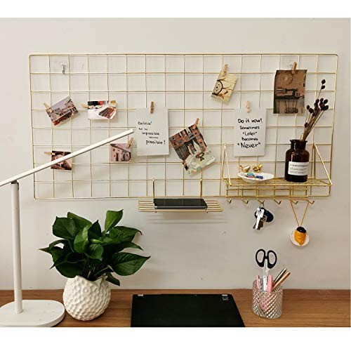 Yash Enterprises Yash Metal Wire Grid Panel Display Organizer Postcard Wall