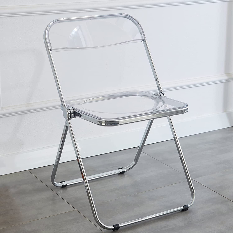 Kaihaowin Luxury Modern Transparent Folding Chair Acrylic Folding