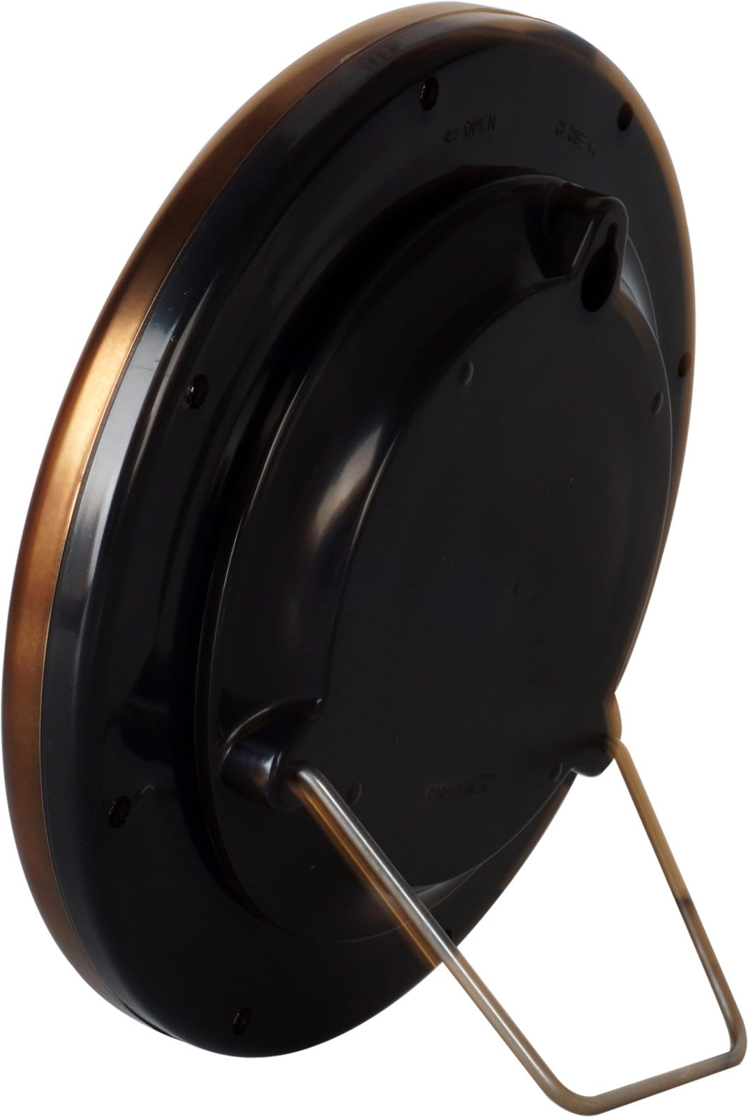 Justime 8.5 Inch Brushed Metal Water Resistant Wall Clock Special For Small