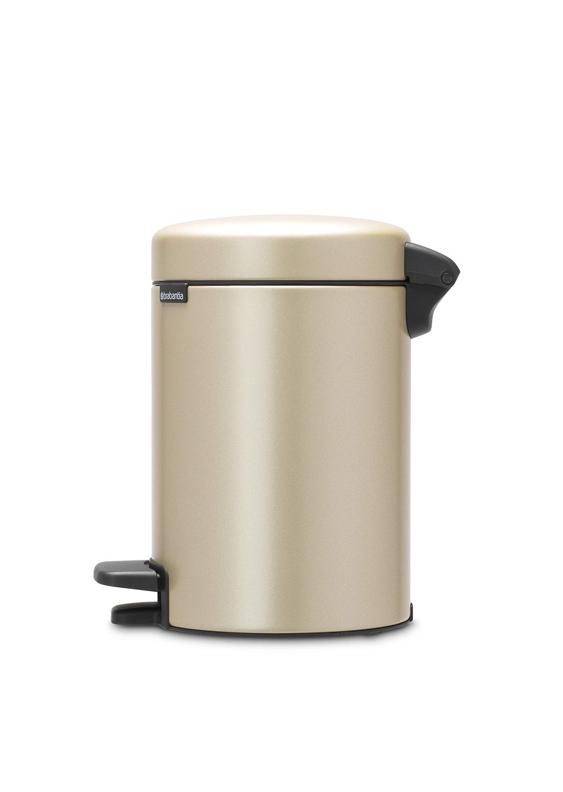 Brabantia Step-On Xs Trash Can Metallic Gold 0.8 Gallon / 3L Bathroom Bedroom