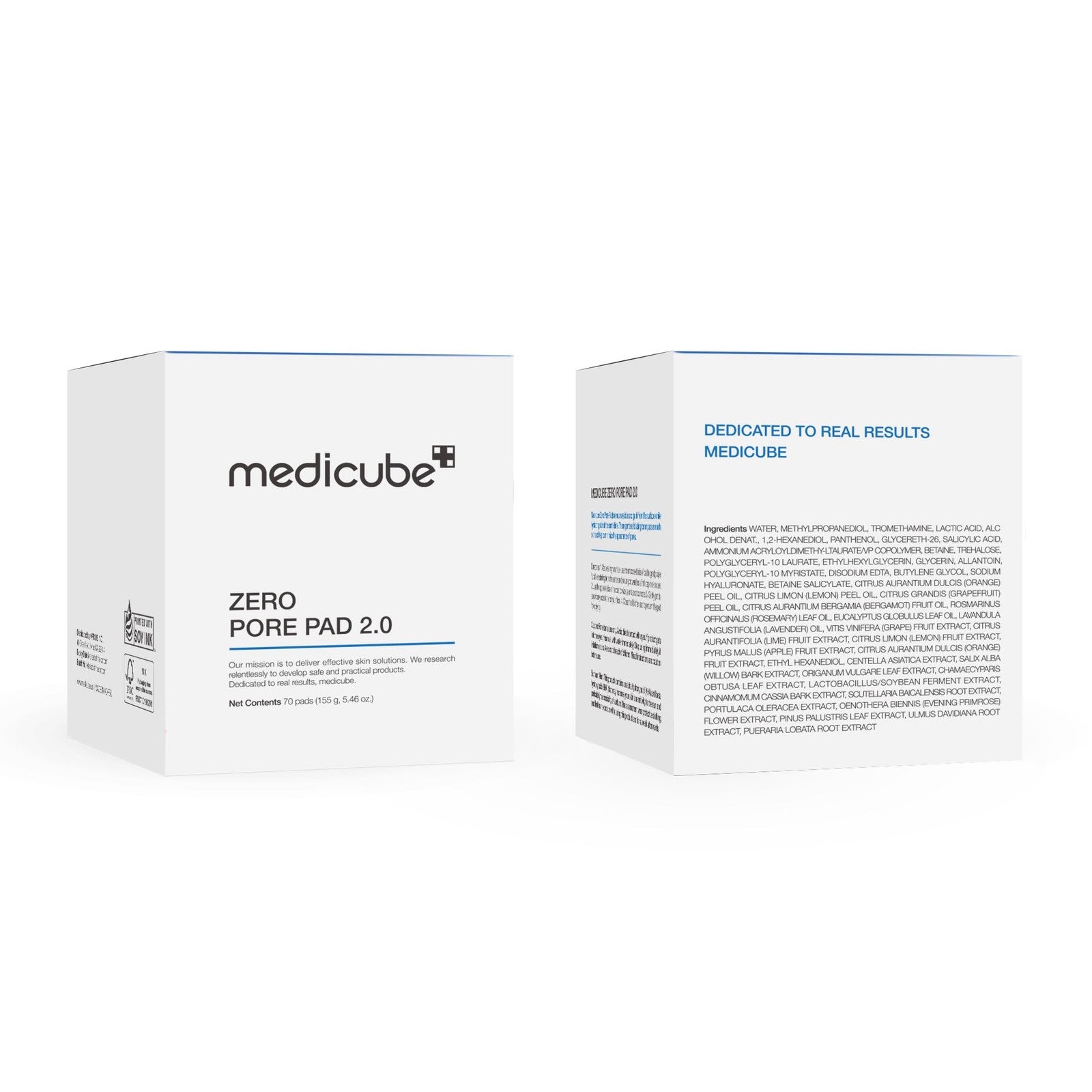 Medicube Zero Pore Pads 2.0 Dual-Textured Facial Toner Pads For Exfoliation And