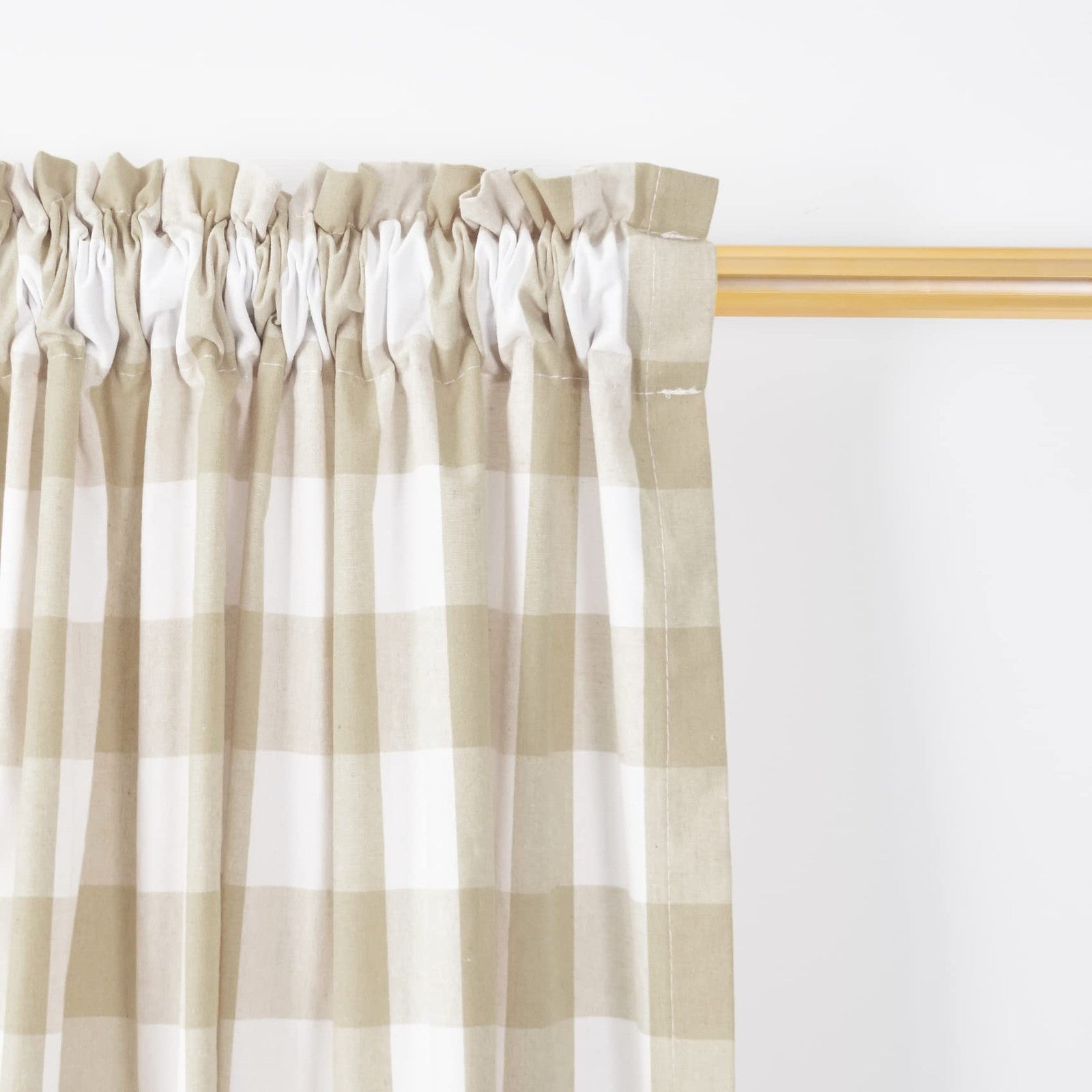 Natus Weaver 3 Pc Cotton Classic Country Farmhouse Kitchen Window Curtain