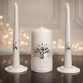 Magik Life Unity Candle Set - Wedding Ceremony Reception 6 Pillar Two 10 Taper