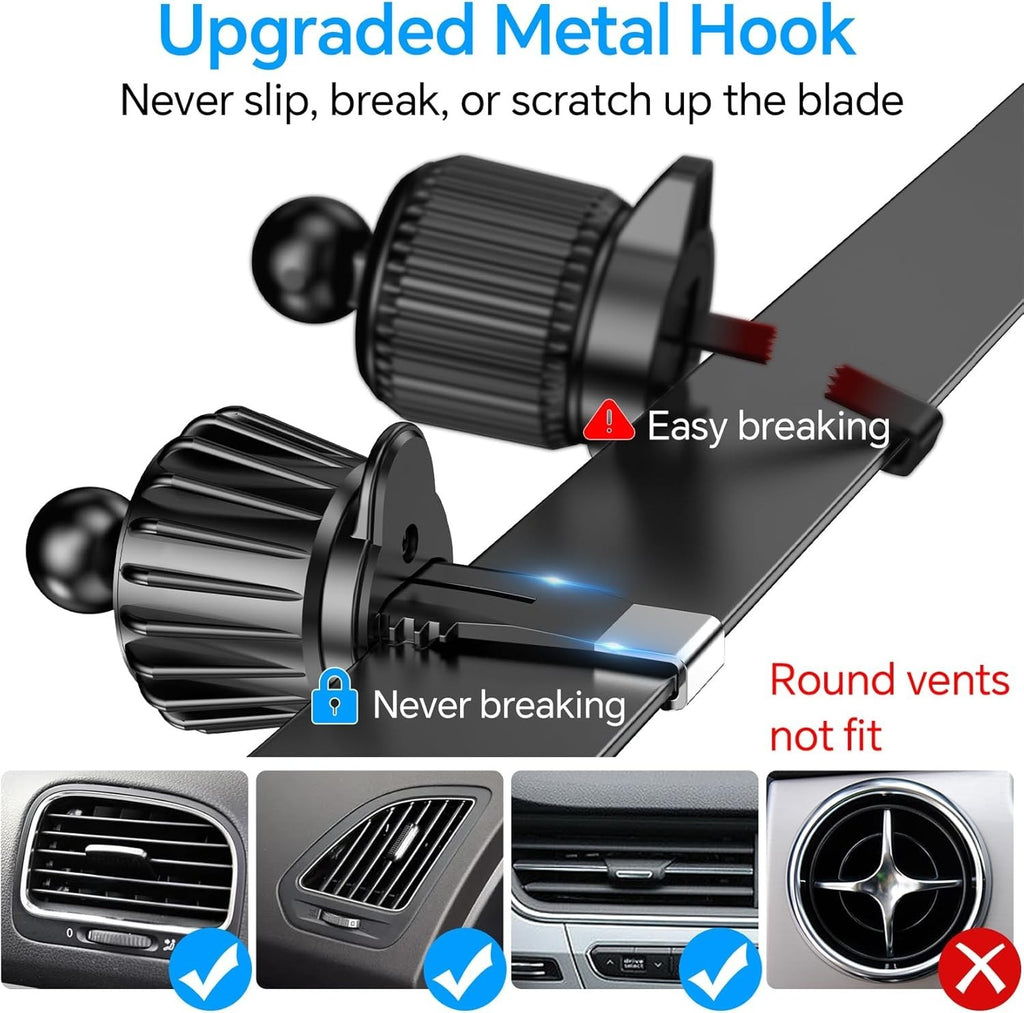 N21 MagSafe Car Mount Strong Magnets Magnetic 1 Pack Black Adjustable