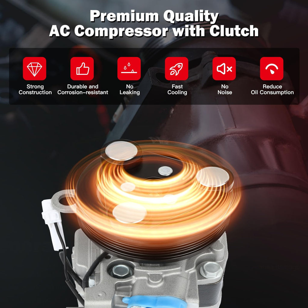 Cciyu Air Conditioning Compressor For Mazda 3 2.0L 2.3L For Mazda 3 Sport 2.0L