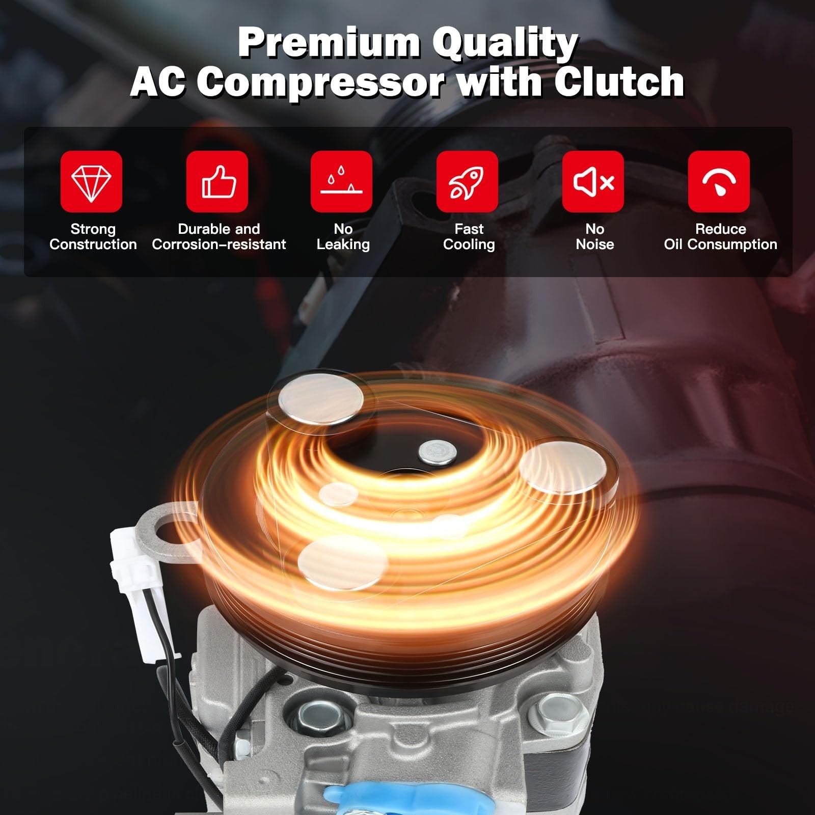 Cciyu Air Conditioning Compressor For Mazda 3 2.0L 2.3L For Mazda 3 Sport 2.0L