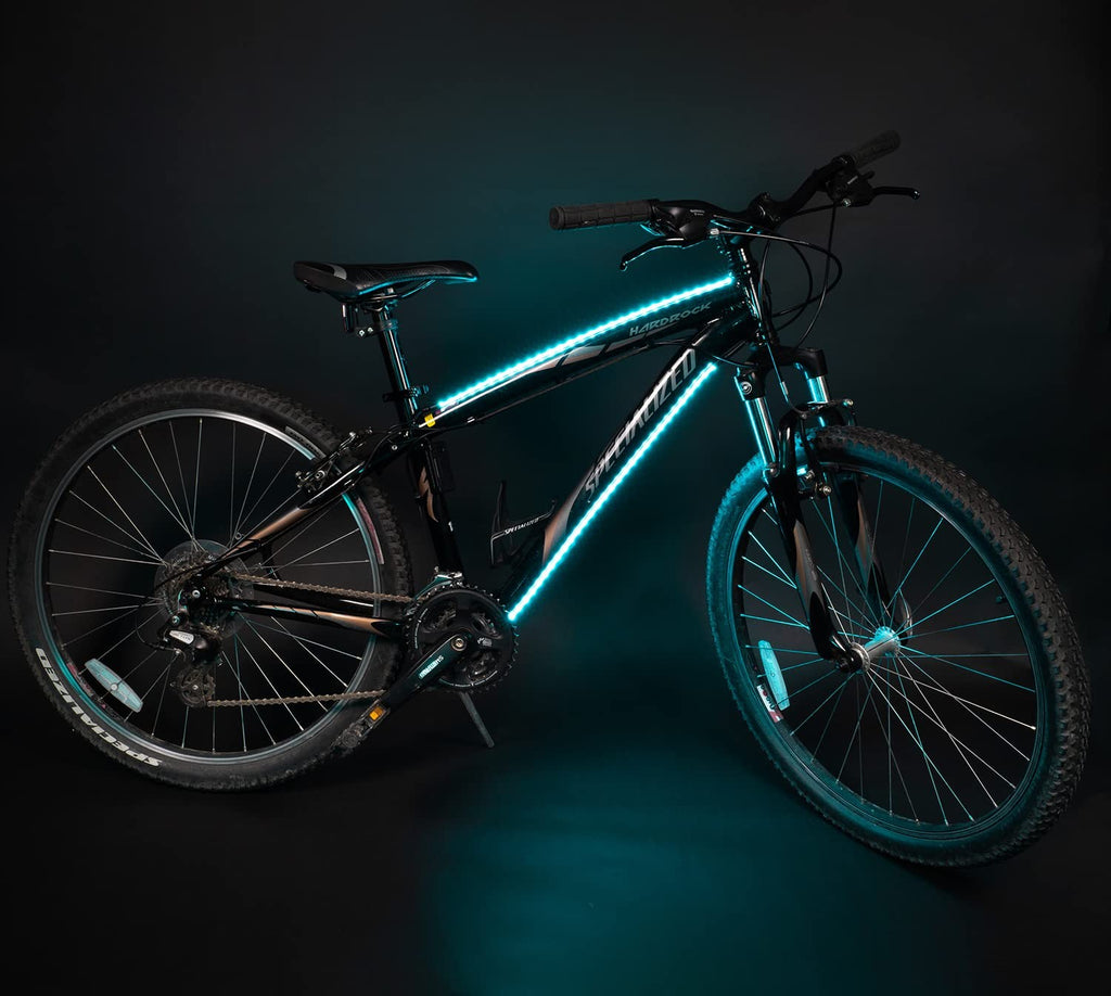 Actionglow Led Bike Lighting System Ag2 - Bike Frame Lights 7 Color Modes 100