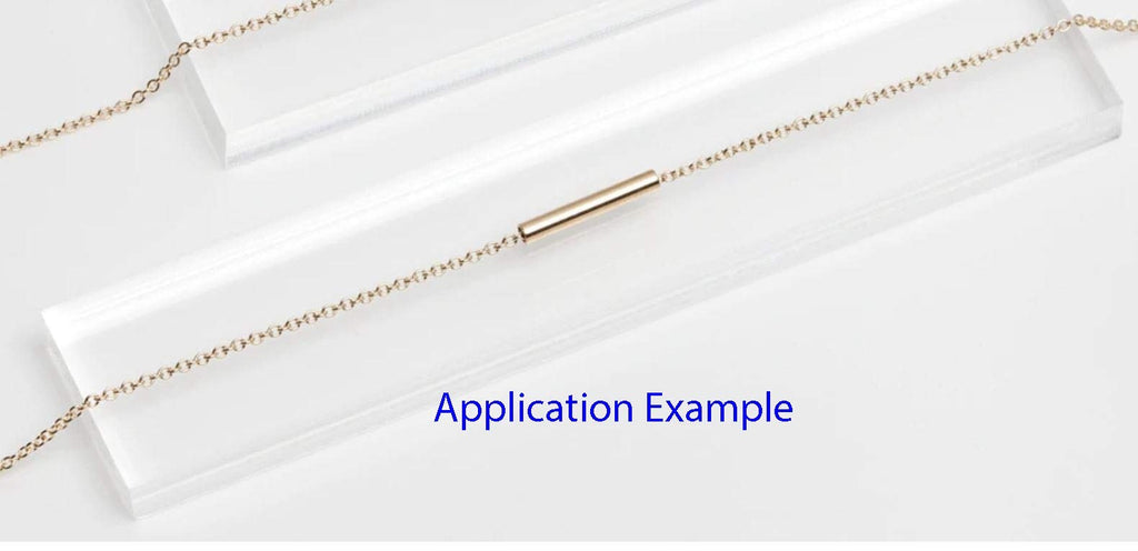 50Pcs Adabele Sterling Silver Hypoallergenic Straight Tube Loose Beads 20Mm