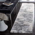 Safavieh Berber Shag Collection 2 X 8 Ivory/Grey Ber273A Modern Abstract