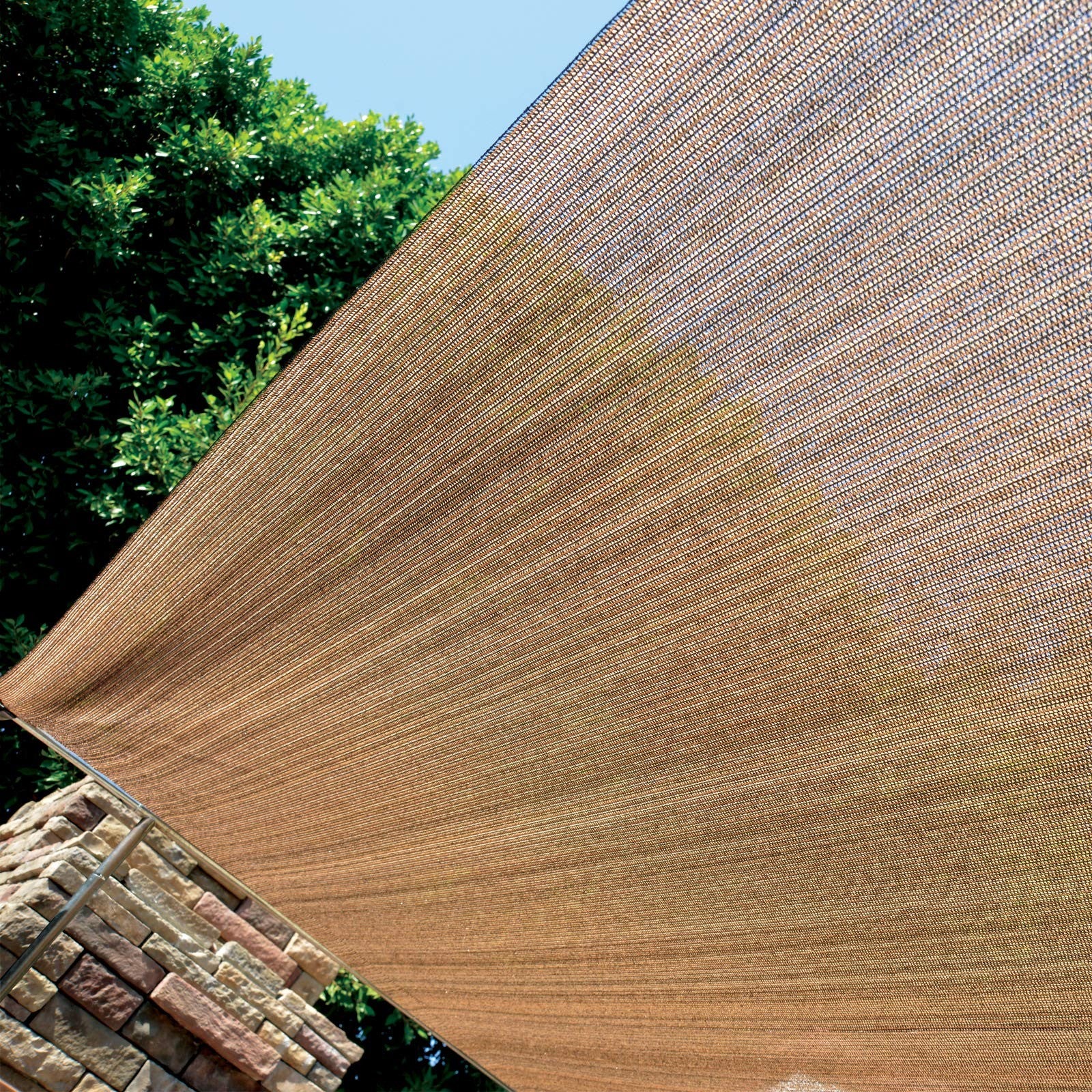 Fence4Ever 6Ft X 50Ft Brown Sunscreen Cuttable Shade Fabric Roll 95 Uv Block