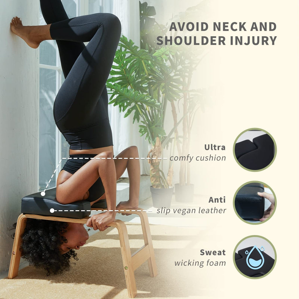 Restrial Life Yoga Inversion Bench- Headstand Bench For Home Gym Relieve Stress