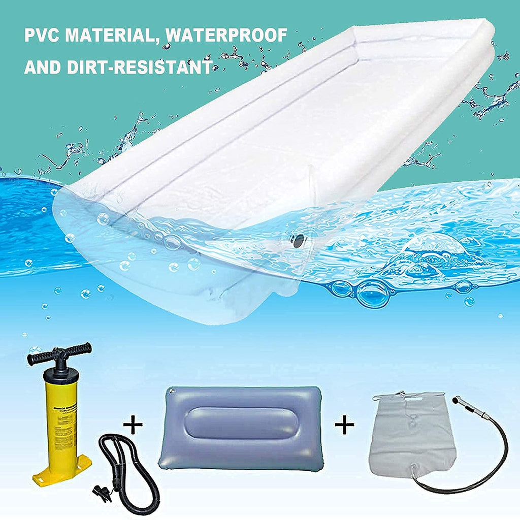 Fanwer Medical Inflatable Bathtub Bath Kit Electric Air Pump For Geriatric