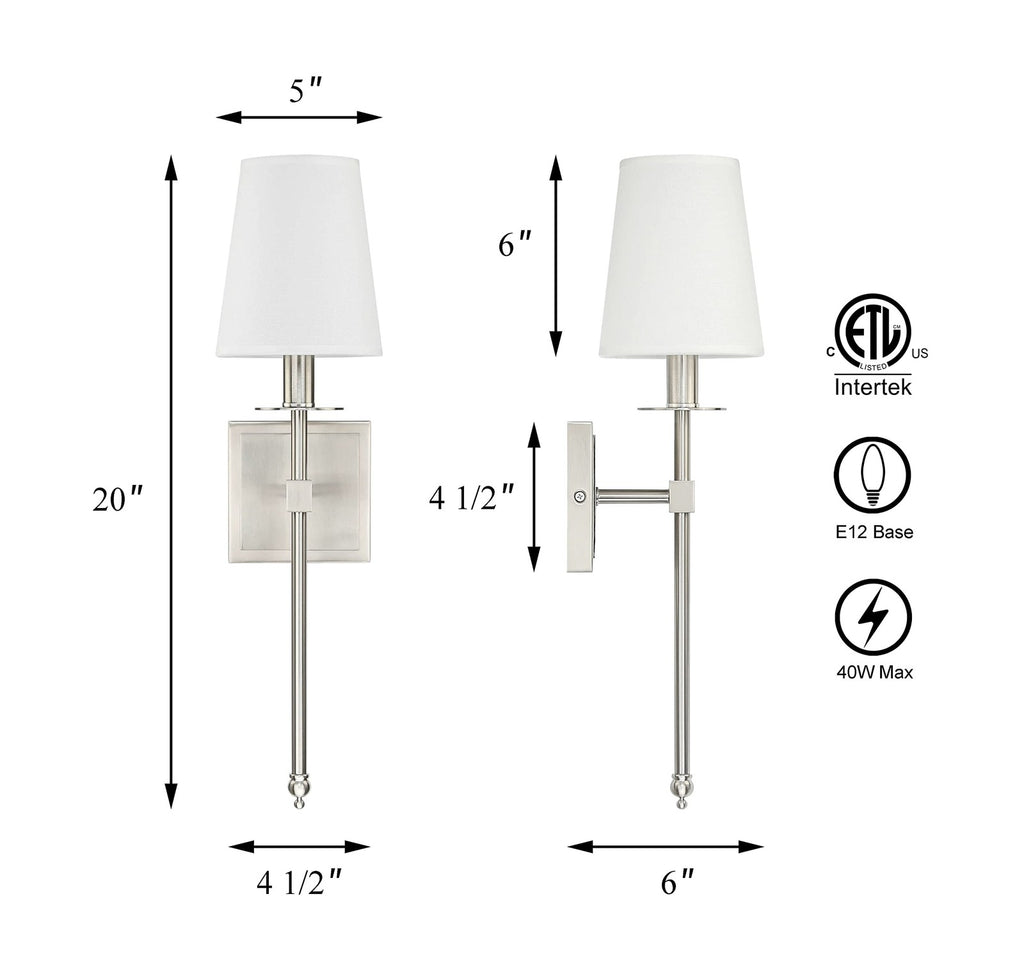 Xinbei Lighting Bedroom Wall Lamps Set Of 2 Modern Bedside Wall Sconce Light