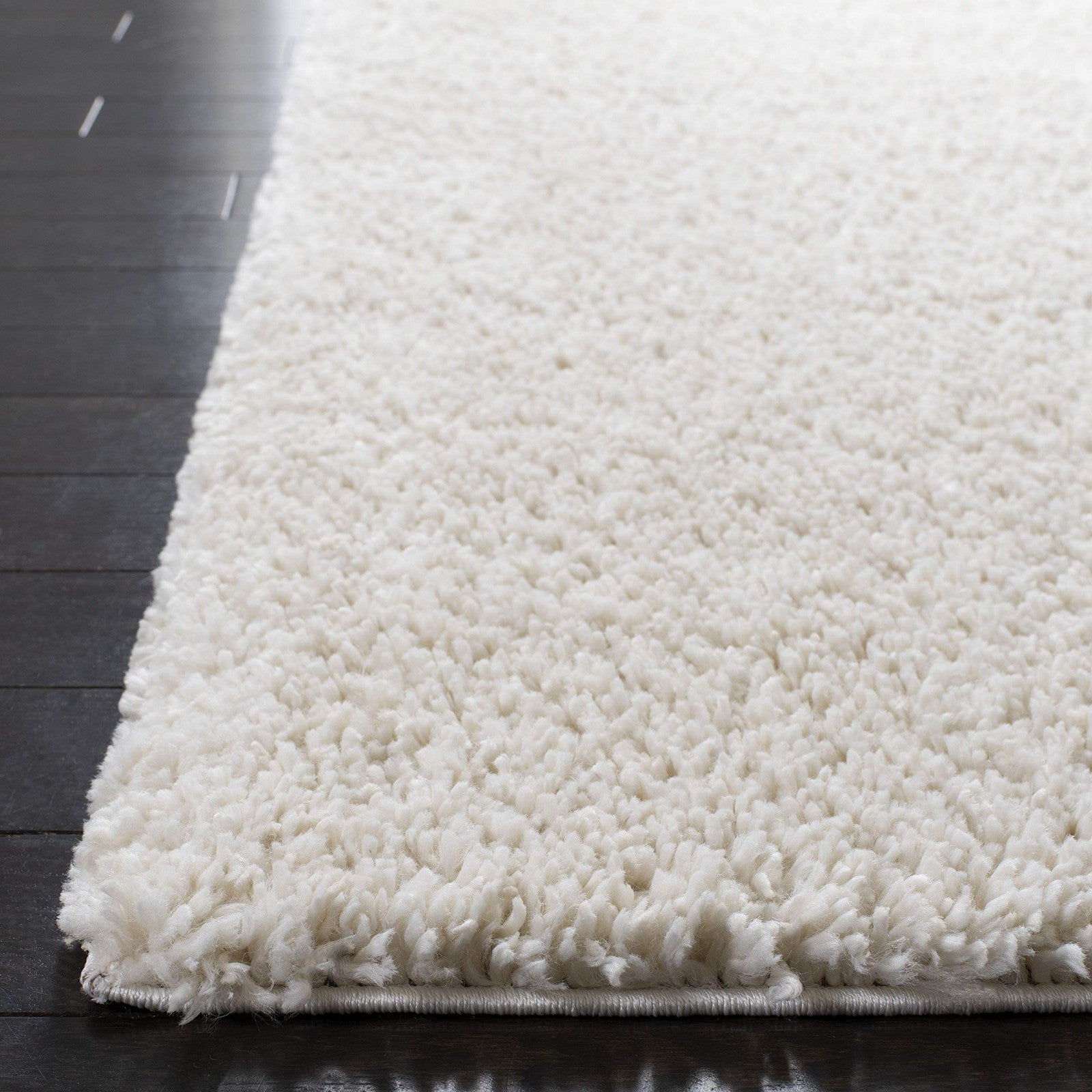 Safavieh August Shag Collection Area Rug - 4 Square Ivory Solid Design