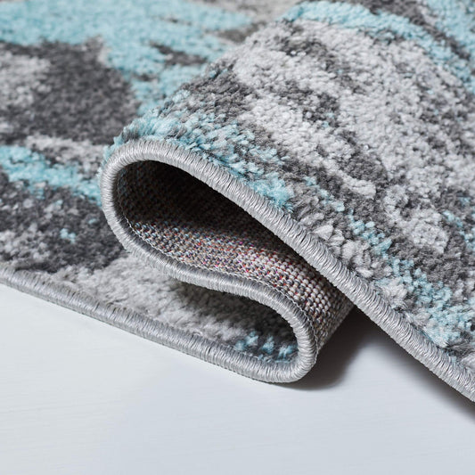 Safavieh Adirondack Collection Runner Rug - 26 X 14 Turquoise Grey Modern