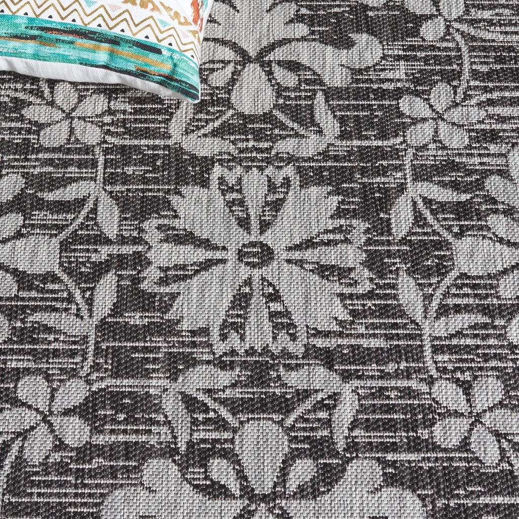 Safavieh Courtyard Collection 23 X 8 Black/Light Grey Cy8064 Indoor-Outdoor