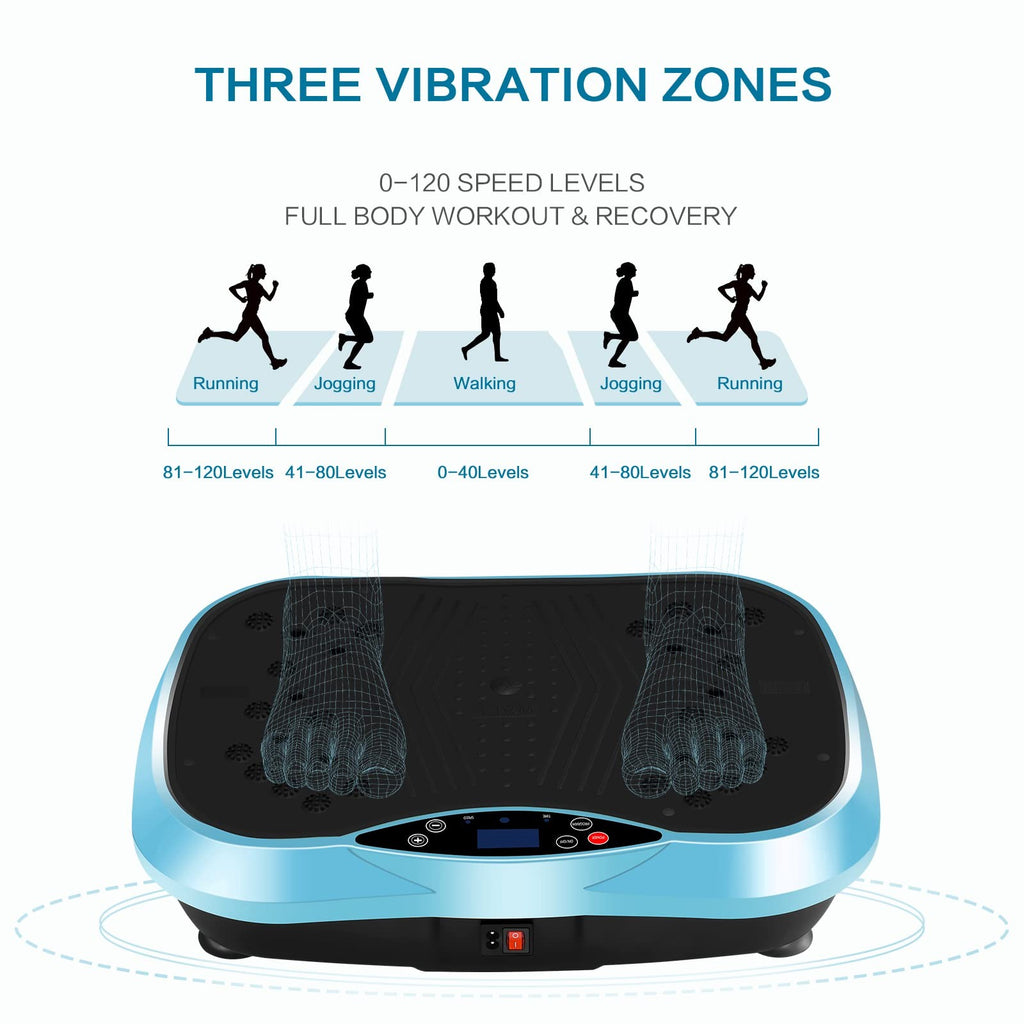 Yokele Vibration Plate Exercise Machine - Whole Body Fitness Vibration Platform