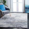 Safavieh Berber Shag Collection 53 X 76 Ivory/Grey Ber273A Modern Abstract