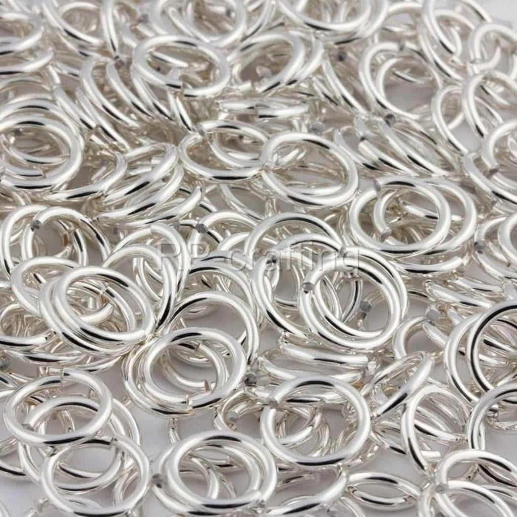 50Pcs Adabele Sterling Silver Open Jump Rings 4Mm 0.16 Inch Small O Ring