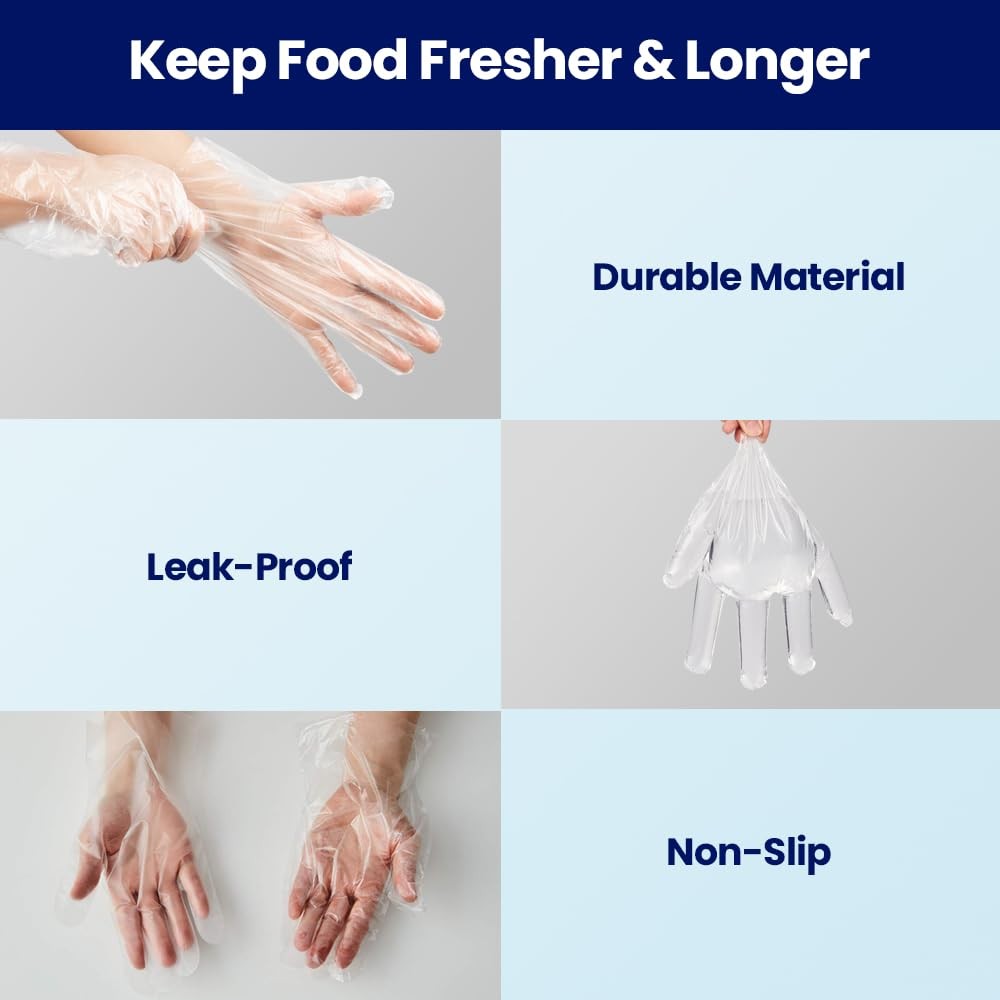 Cleanwrap Disposable Gloves - Ldpe Bpa 1000 Piece - Mothers Day Gifts For Mom I