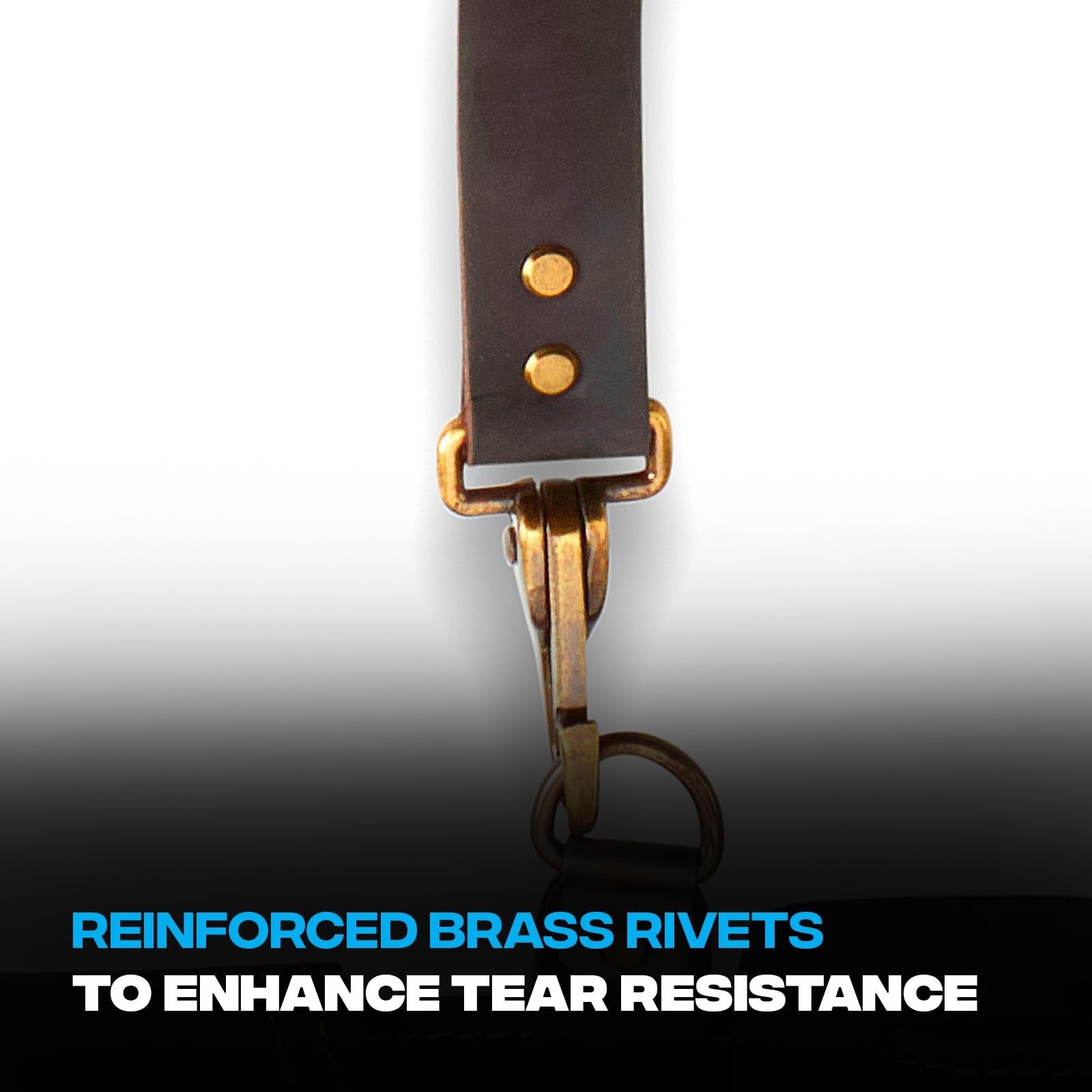 Ox Tools Pro Oil Tanned Leather Tool Belt Suspenders For Men - Heavy Duty