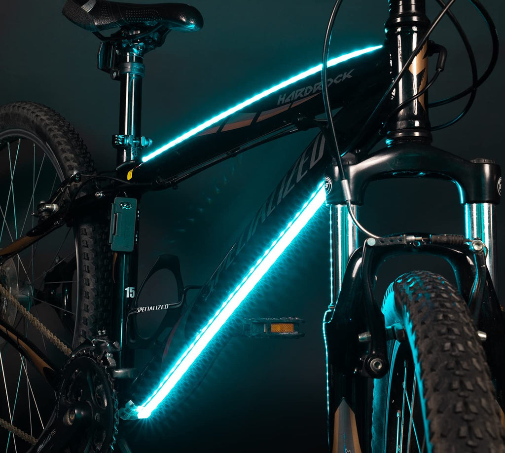 Actionglow Led Bike Lighting System Ag2 - Bike Frame Lights 7 Color Modes 100