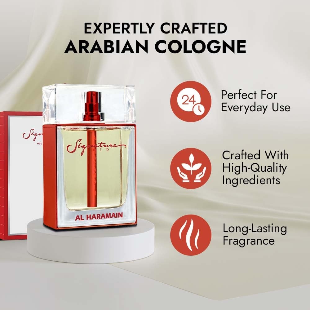 Al Haramain Signature Red Eau De Parfum Spray 34 Ounce Unisex