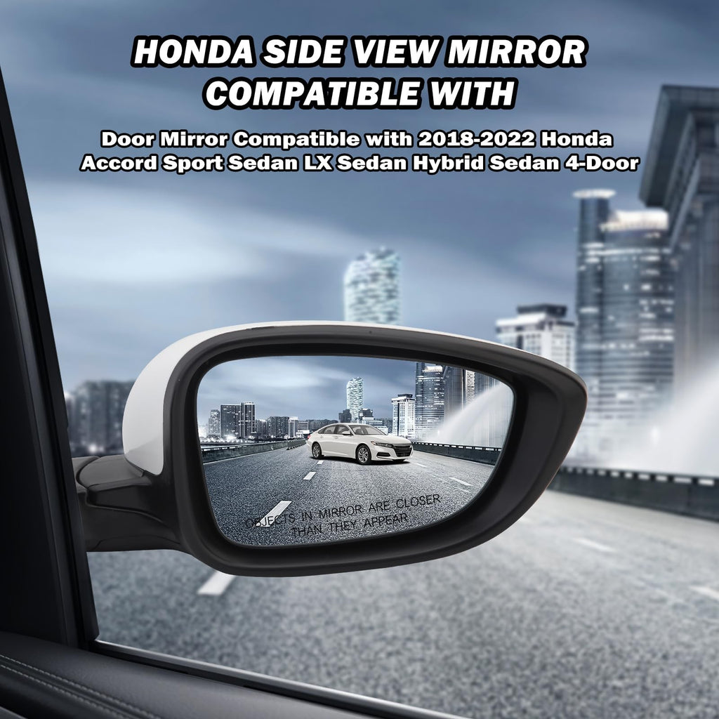 Mofoap Passenger Side View Mirror Compatible 2018 2019 2020 2021 2022 Honda