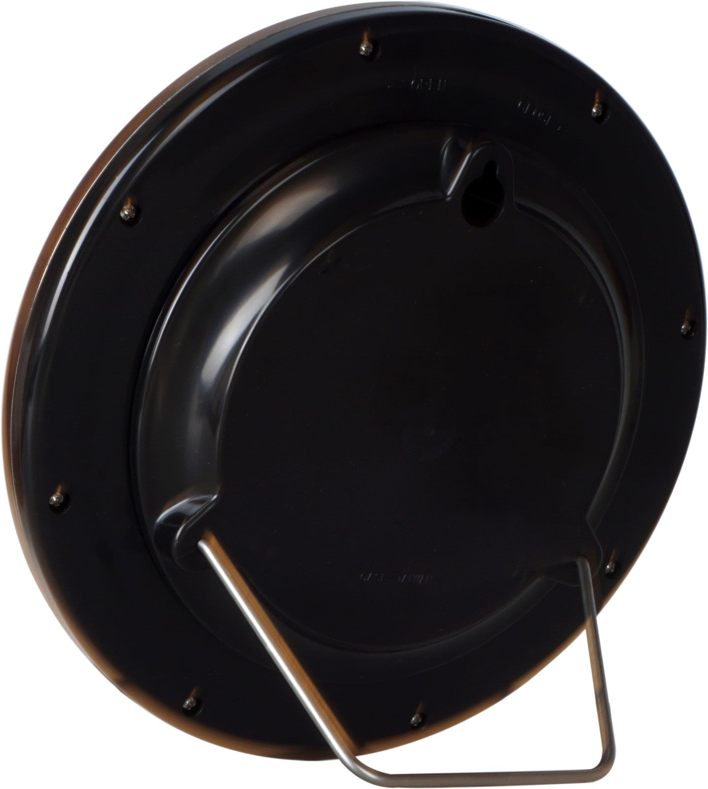 Justime 8.5 Inch Brushed Metal Water Resistant Wall Clock Special For Small