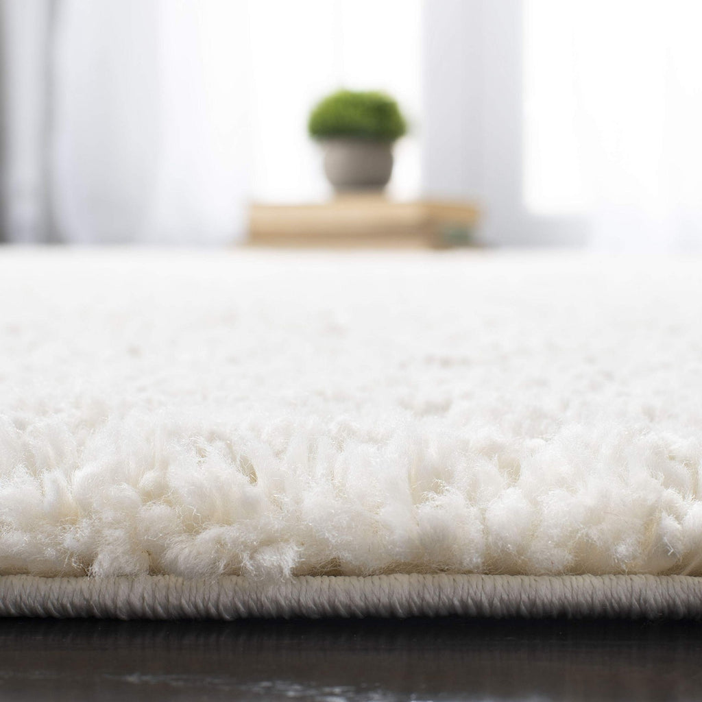 Safavieh August Shag Collection Area Rug - 4 Square Ivory Solid Design