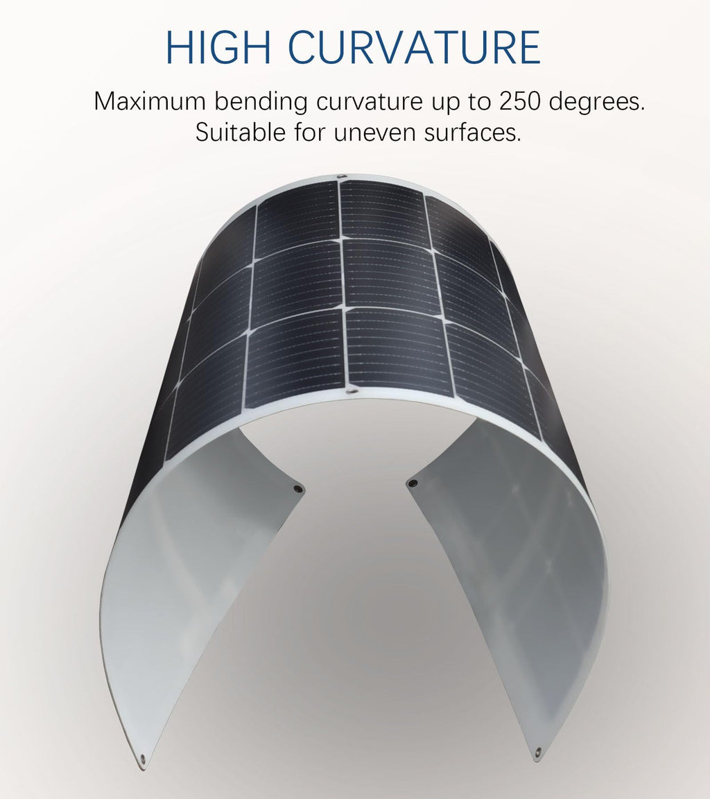 Xinpuguang Flexible Solar Panel 100W 12V Monocrystalline Solar Kit Hightweight