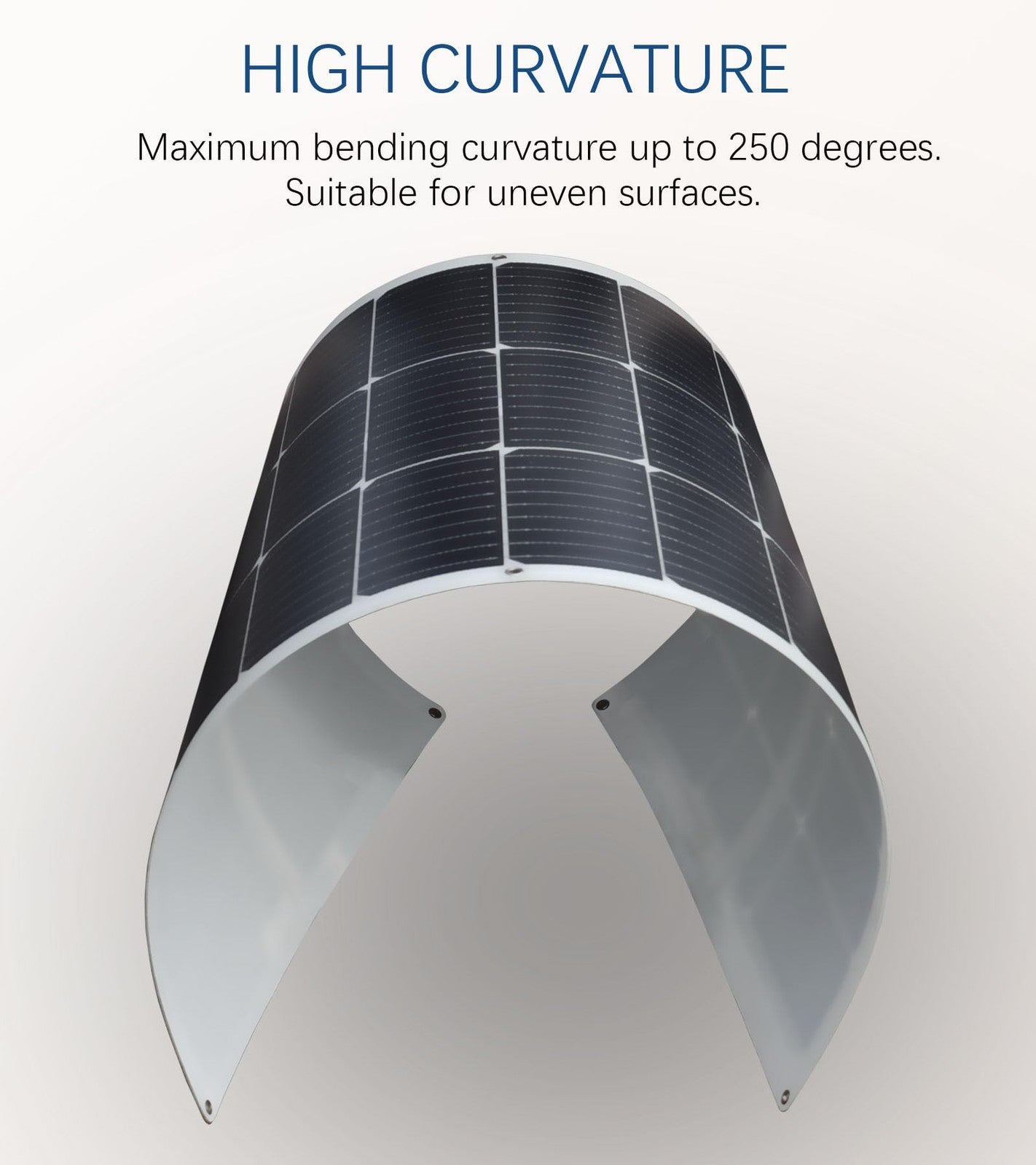 Xinpuguang Flexible Solar Panel 100W 12V Monocrystalline Solar Kit Hightweight