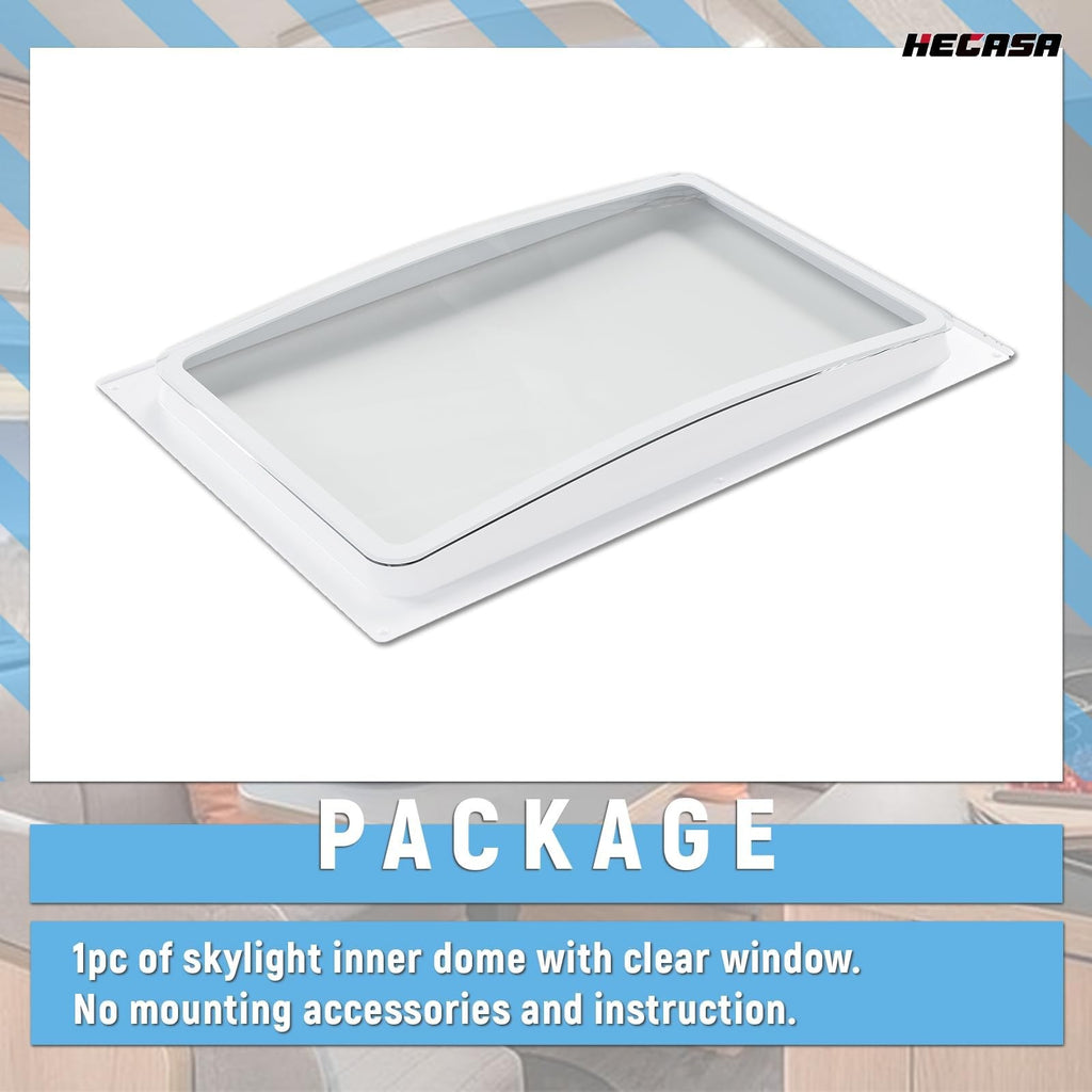 Hecasa Rv Skylight Inner Dome For 14 X 22 Opening Bathroom Skylight Replacement