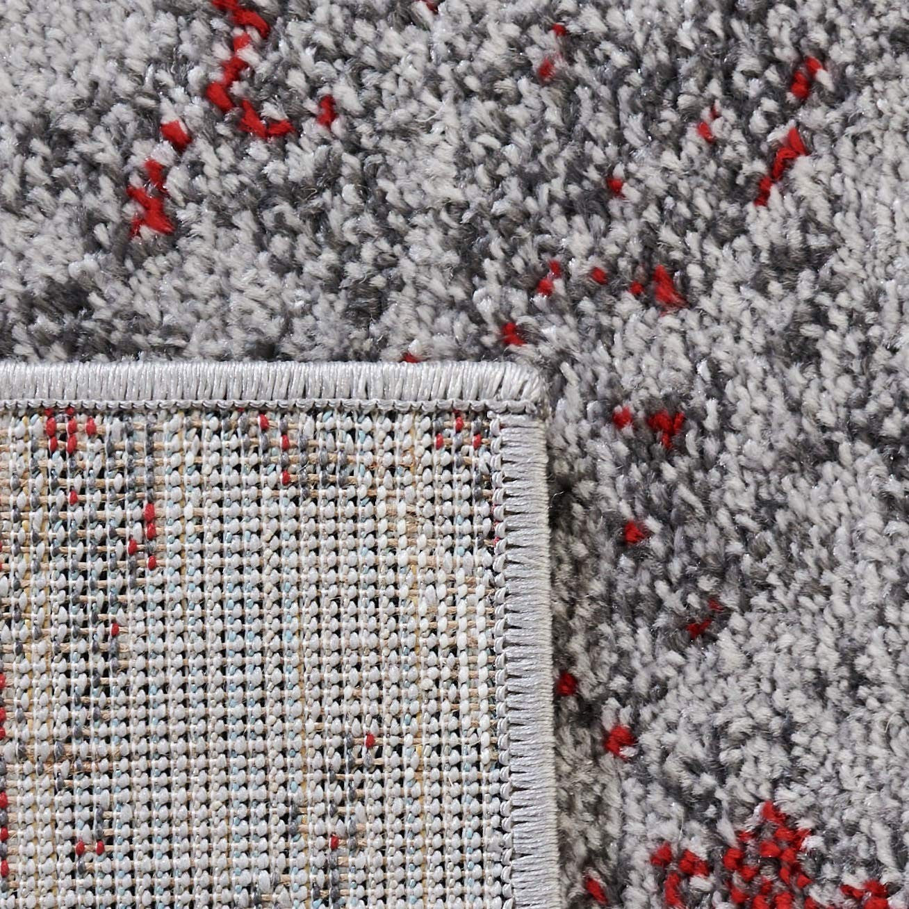 Safavieh Adirondack Collection Runner Rug - 26 X 10 Red Grey Modern Abstract