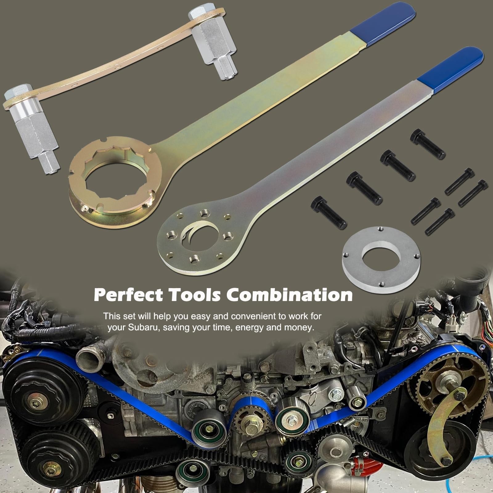 Bonbo Crank Pulley Wrench Holder Tool Screws Engine Cam Gear Lock/Camlock Tool