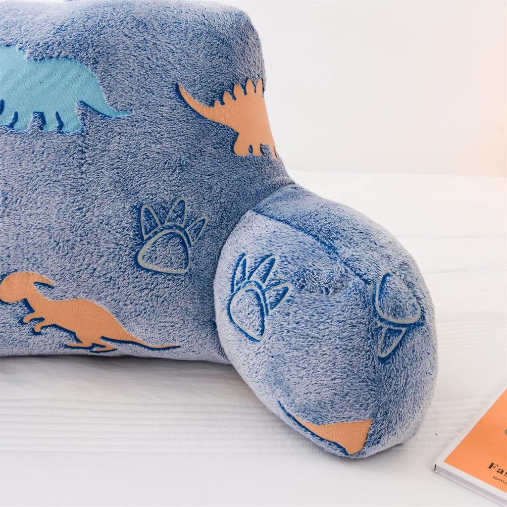 Holawakaka Glow In The Dark Reading Pillow For Sitting Up In Bed Sofa Kids