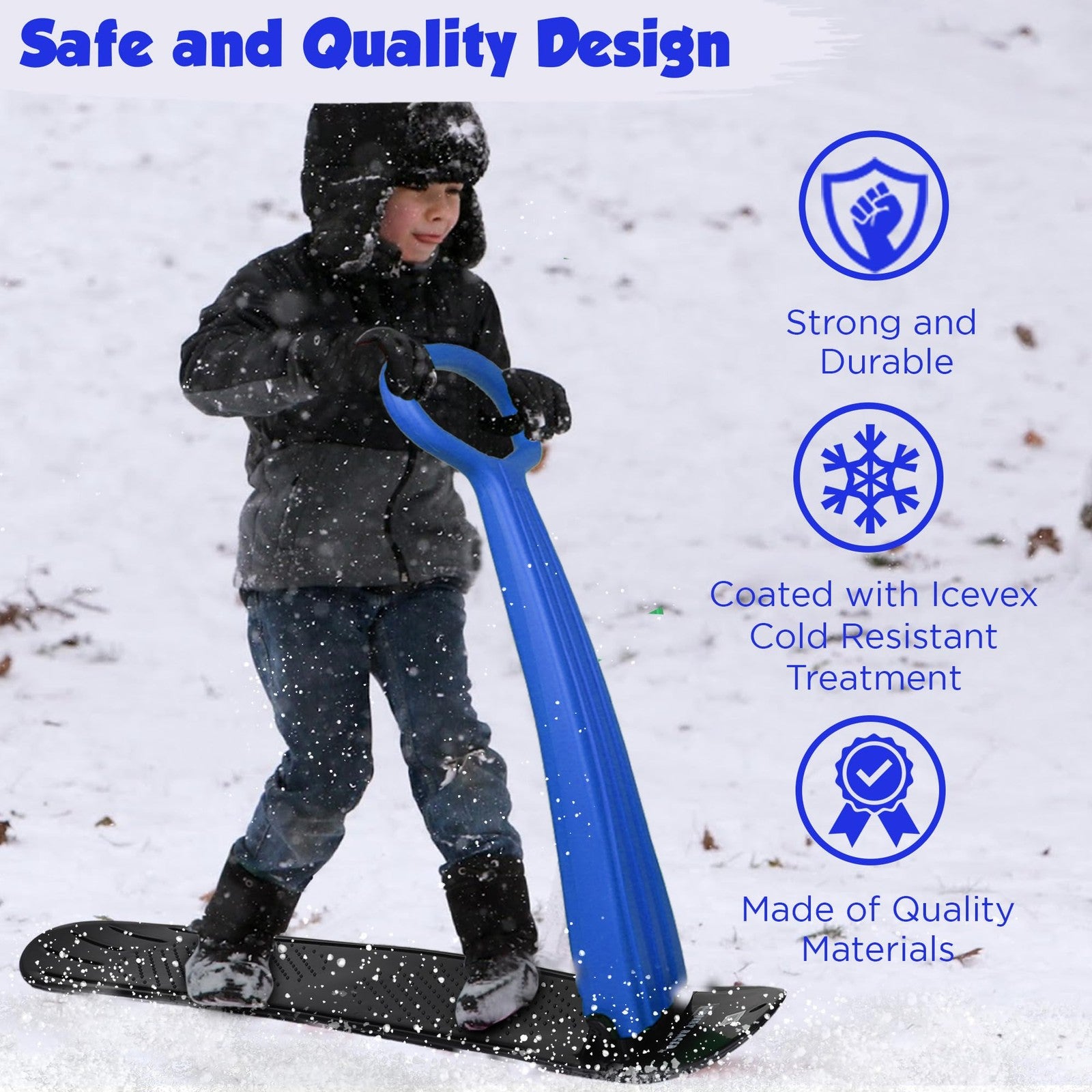 Slippery Racer Kids Lightweight Compact Foldable Cold Resistant Downhill