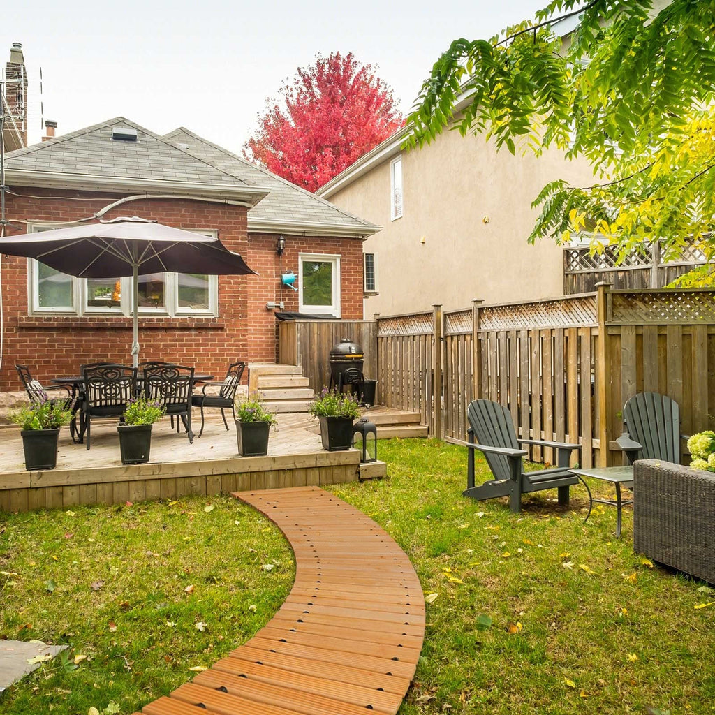 Tonahutu 6Ft Wooden Garden Pathway Roll Out Wooden Curved Pathway