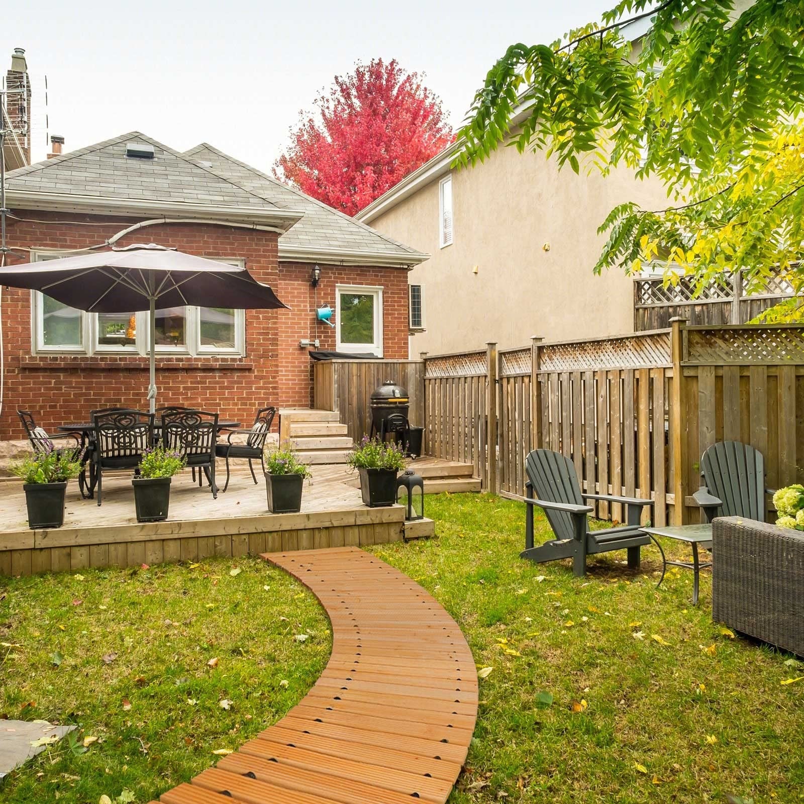 Tonahutu 6Ft Wooden Garden Pathway Roll Out Wooden Curved Pathway