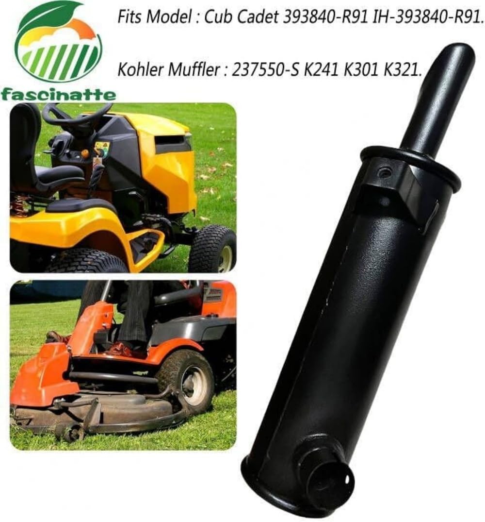 Fascinatte 105-296 Lawn Mower Engine Muffler Exhaust Compatible Kohler K241