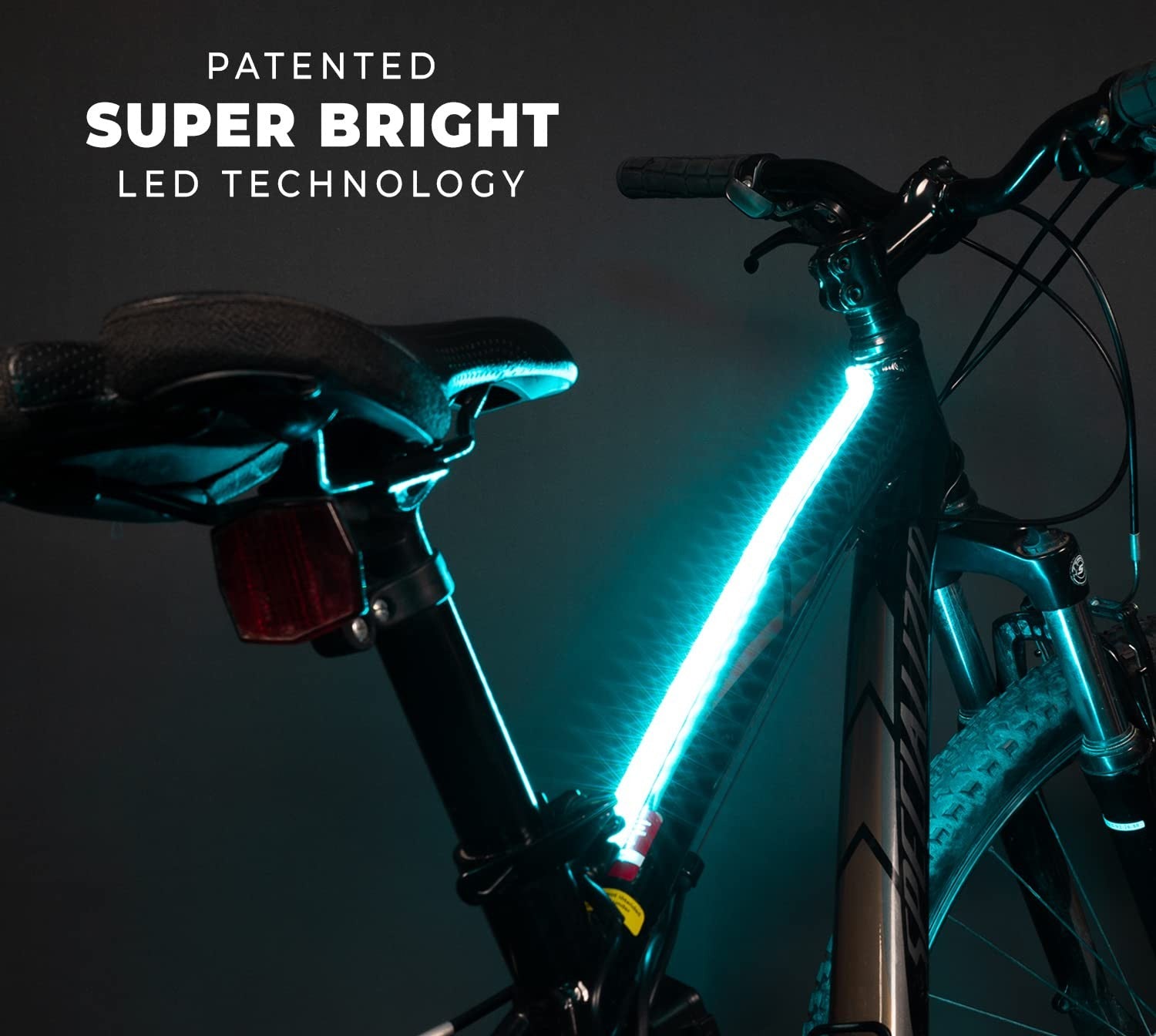 Actionglow Led Bike Lighting System Ag2 - Bike Frame Lights 7 Color Modes 100