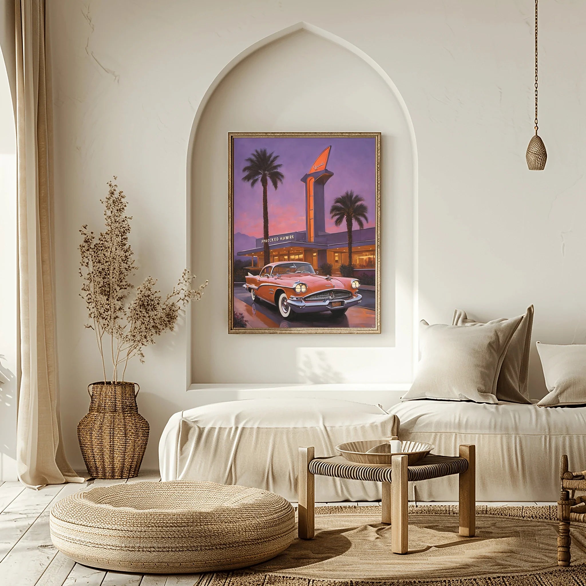 1958 Golden Hawk GT - Retro Hotel Edition | Poster Canvas