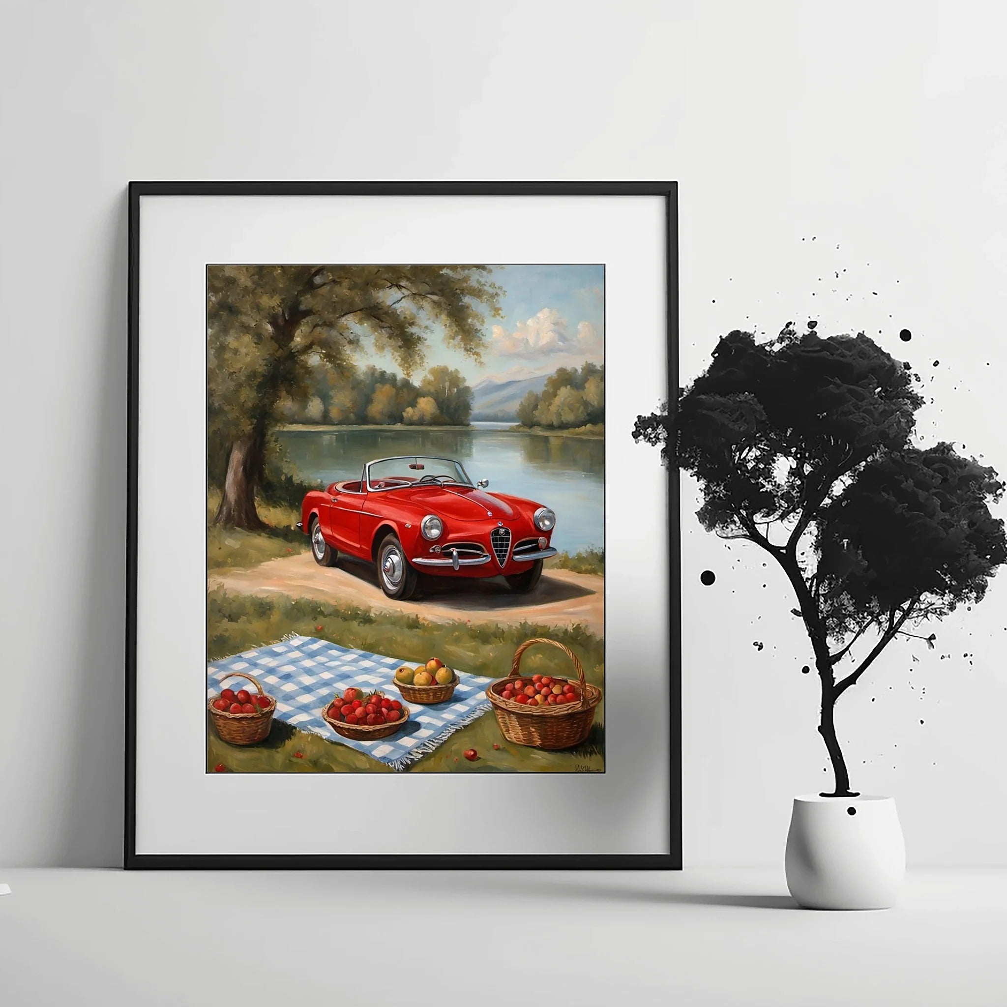 1958 Italian Spider Romance - Lakeside Edition | Poster Canvas