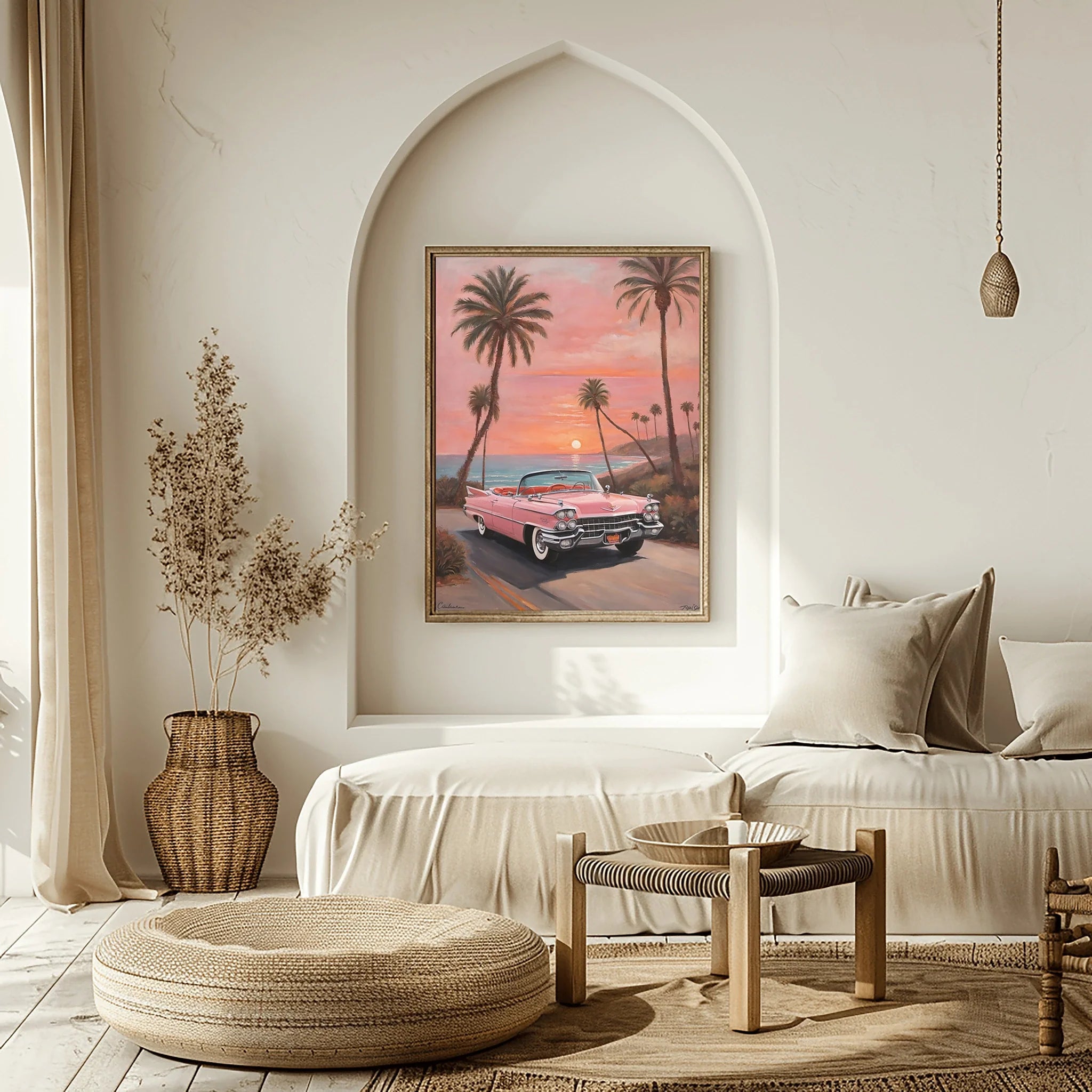 1959 Fins Chrome Cadillac - Beach Edition | Poster Canvas