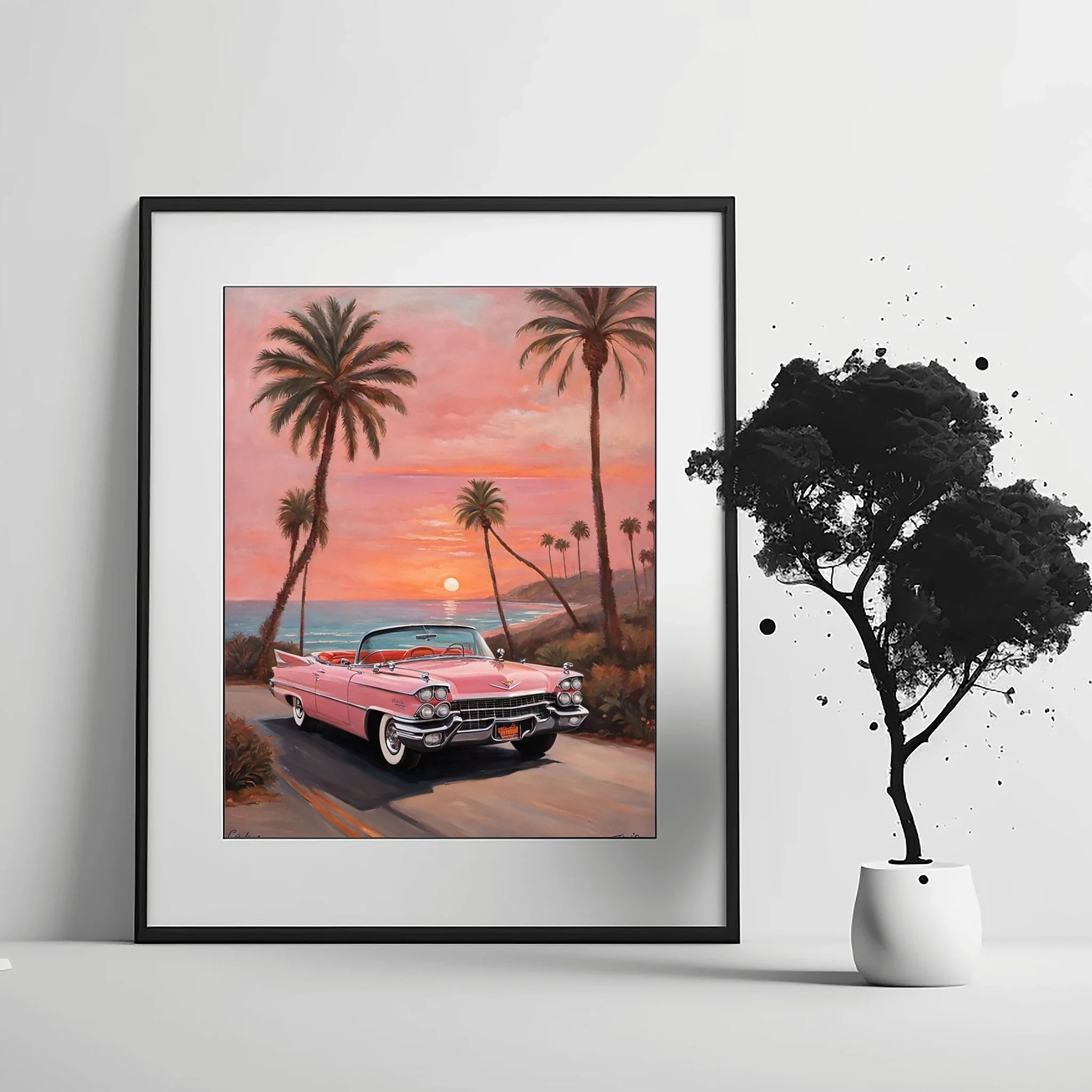 1959 Fins Chrome Cadillac - Beach Edition | Poster Canvas