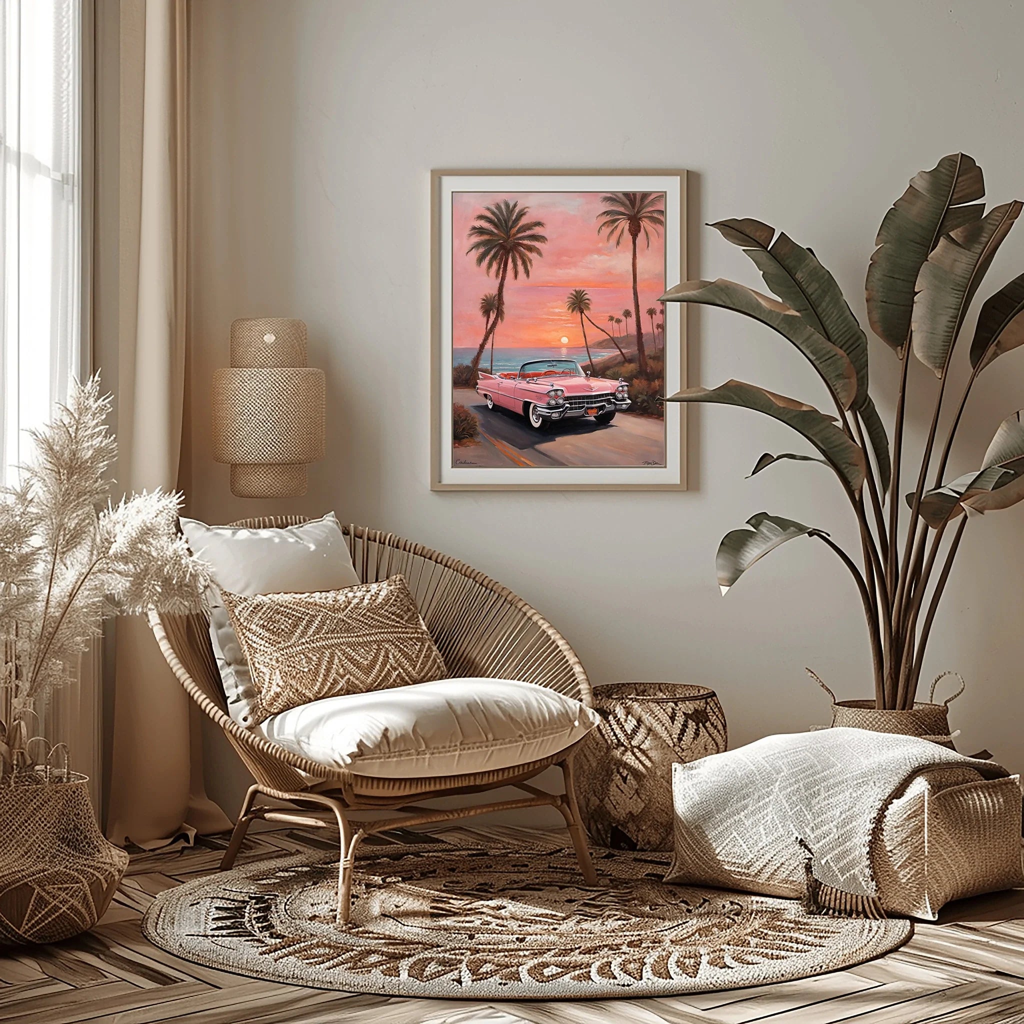 1959 Fins Chrome Cadillac - Beach Edition | Poster Canvas