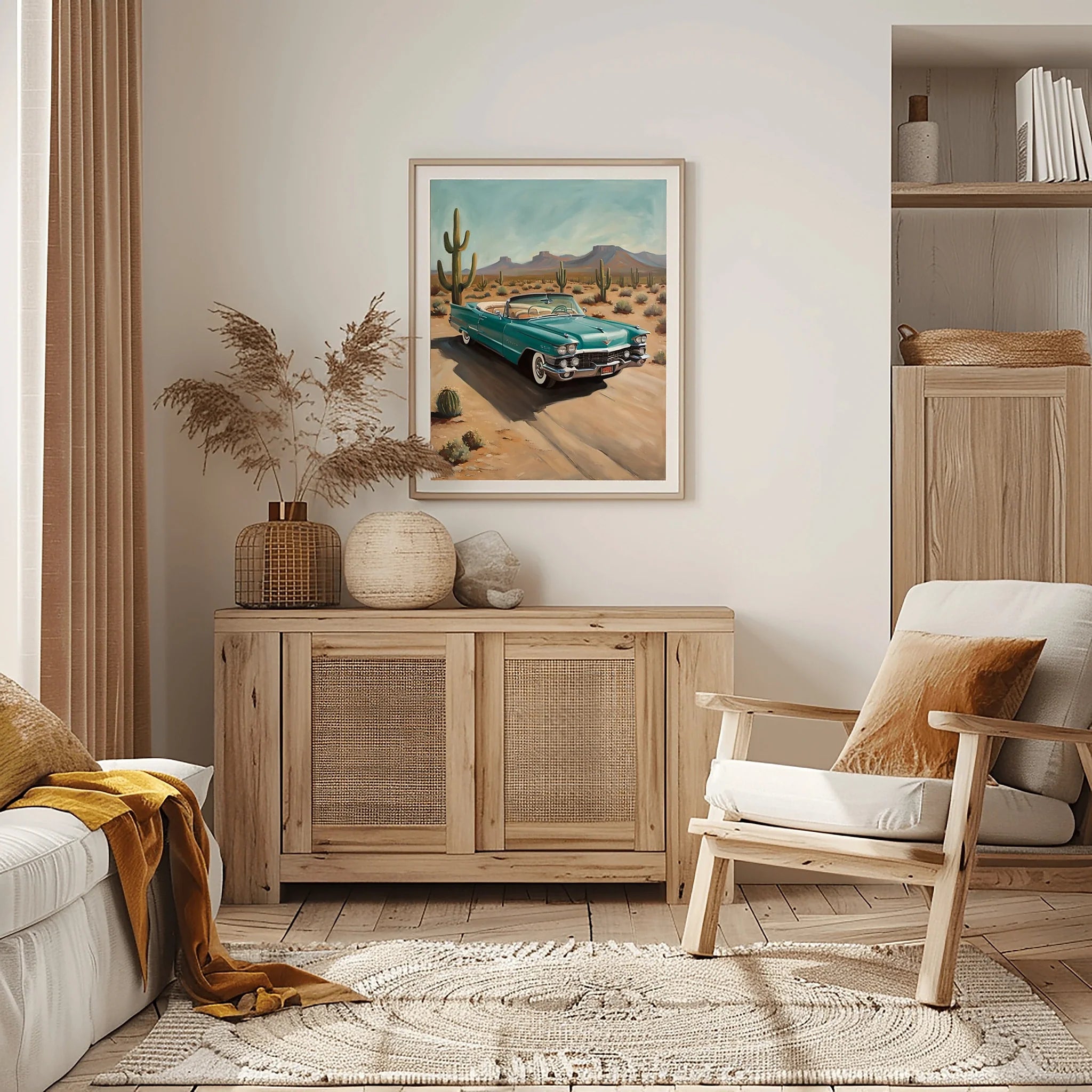 1959 Fins Chrome Cadillac - Desert Edition | Poster Canvas