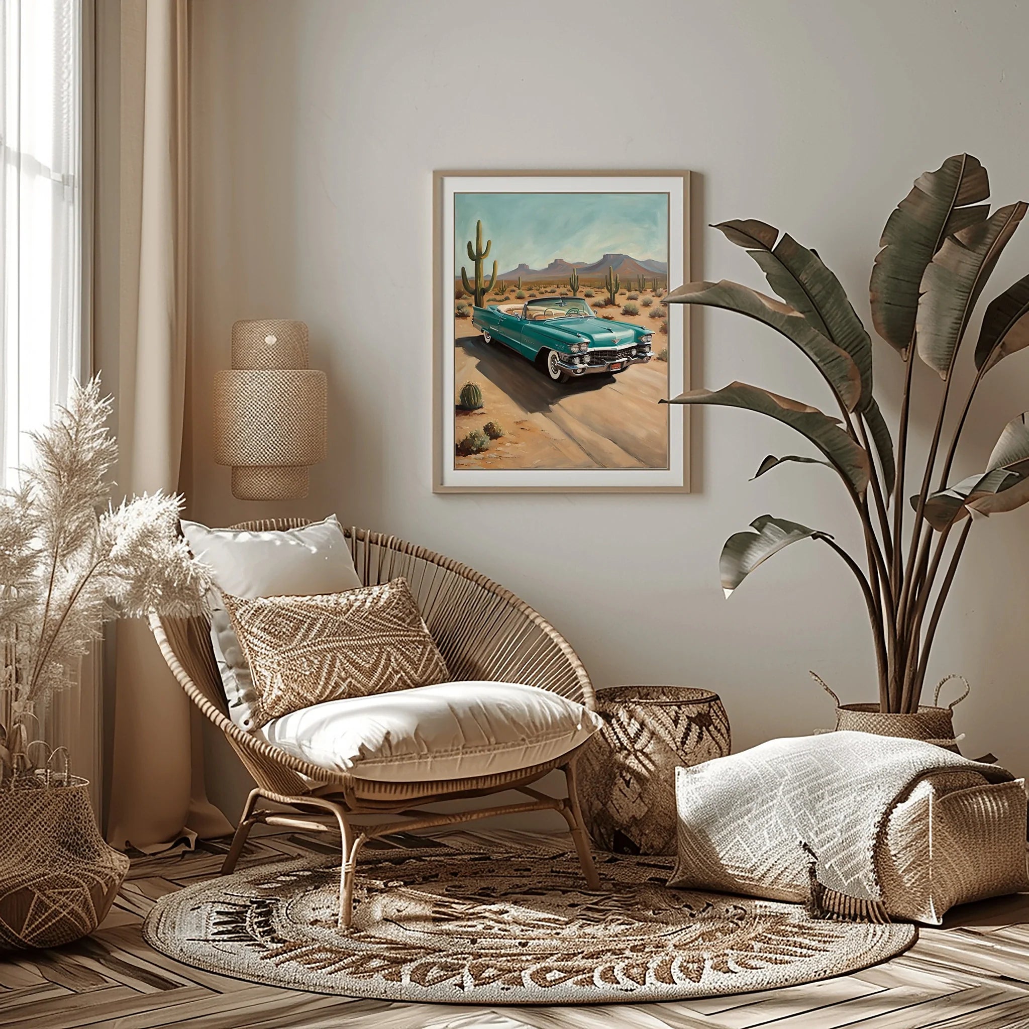 1959 Fins Chrome Cadillac - Desert Edition | Poster Canvas