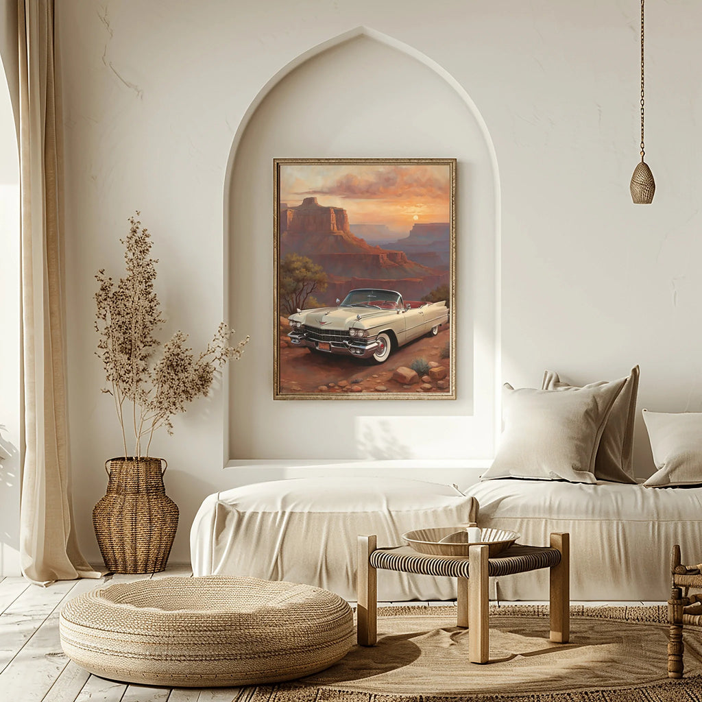 1959 Fins Chrome Cadillac - Grand Canyon Edition | Poster Canvas