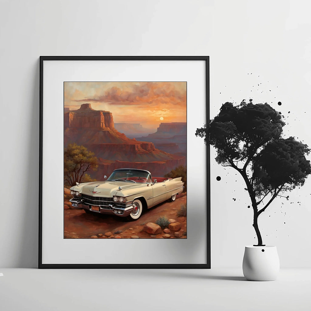 1959 Fins Chrome Cadillac - Grand Canyon Edition | Poster Canvas